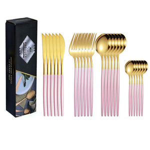 Modern Stainless Steel Steak Knife <b>Flatware</b> Set Hotel Western Cutlery for Parties - Product Image 2