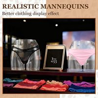 Mannequin de présentation de sous-vêtements de haute qualité pour comptoir de magasin, présentoir de vêtements en plastique, mannequin féminin avec hanches