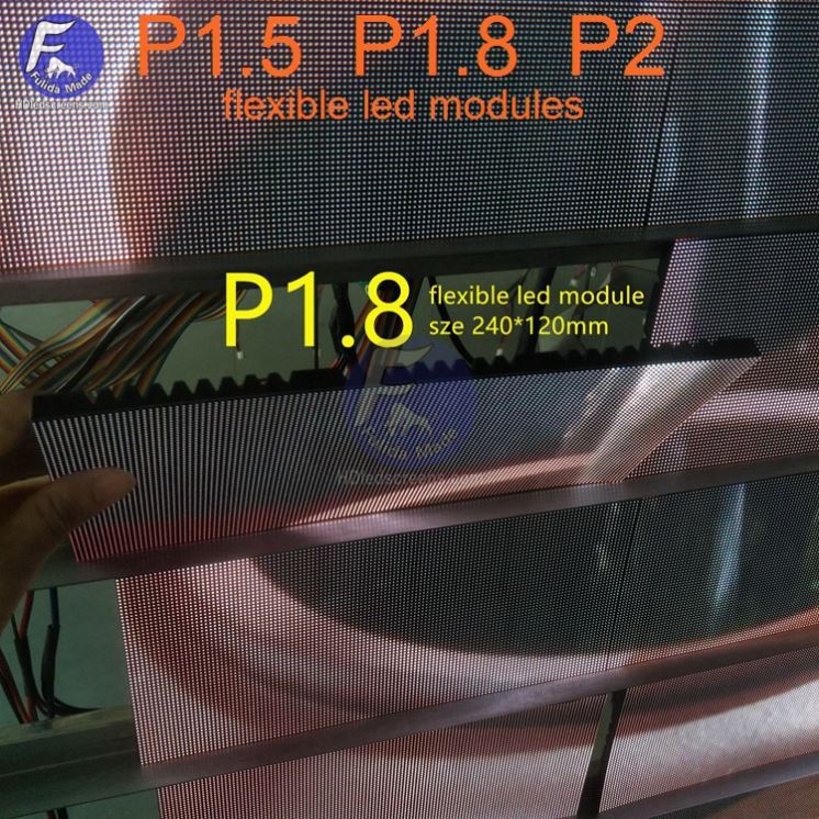 Esnek led monitör Led Video bülten fiyat esnek Led Panel P2.5 esnek led ekran 240*120mm veya 320 * 160mm
