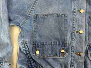 Poche boutonnée Denim vestes d'extérieur fille court ourlet élastique veste vêtements quotidiens pour femmes vestes - Product Image 5