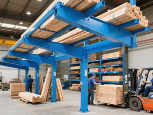 대형 하중을 위한 사다리 지지대를 갖춘 대형 산업용 메자닌 랙 <span class=keywords><strong>3</strong></span> 단 창고 선반 시스템 스틸 수납 선반 - Product Image 2