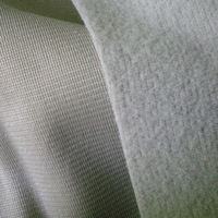 Tissu tricoté léger et respirant en velours doré brossé pour uniformes scolaires et sportifs