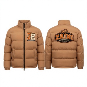 Premium 500g GSM Polyester Insulated Puffer <b>Jacket</b> Hooded Windproof Waterproof for Brown Quilted Design Camouflage <b>Men's</b> - Product Image 1