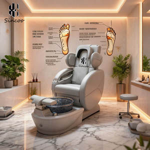 Professional Full Body airbag Nail Massage <b>Chair</b> Seven Color Atmosphere Light Foot Bath Salon Foot Massage <b>Chair</b> Spa <b>Chair</b> - Product Image 2