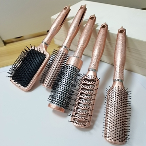 Uv độ bóng cao thời trang nhà Bàn chải tóc ABS xử lý hình bầu dục đệm không khí ướt/khô da đầu massage Vent Styling <span class=keywords><strong>Com</strong></span> Nylon mái chèo ướt/khô sử dụng - Product Image 3