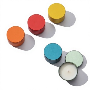 Fabricant OEM de boîtes <span class=keywords><strong>en</strong></span> métal rondes, emballage <span class=keywords><strong>en</strong></span> gros, boîtes à bougies personnalisées imprimées, étanches et sans soudure - Product Image 2