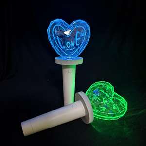 Bâton lumineux LED à télécommande pour fans de concerts, accessoire de soutien, lumière LED acrylique en forme de main, nouveauté pour la Saint-Valentin - Product Image 3