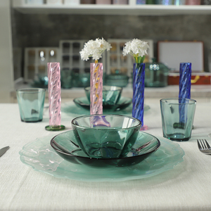 تصميم جديد لوحة زجاجية ملونة للاستخدام المنزلي أواني طعام لغسالة الأطباق الميكروويف السلامة ملون لوحة زجاج البورسليكات - Product Image 6