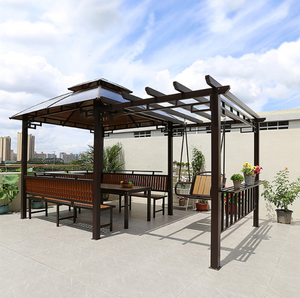 Promotion : Pavillon de <span class=keywords><strong>jardin</strong></span>, Gazebo extérieur, Pergola, Auvent de terrasse, <span class=keywords><strong>Abri</strong></span> anti-pluie, Treillis pour vigne, Toit de villa et de terrasse - Product Image 5