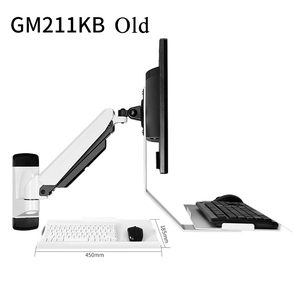 GM211KB Industrial <strong>Computer</strong> Stand with Keyboard Tray Monitor Wall Mount <strong>Bracket</strong> 90 Degree Tilt Angle New Design Monitor Arms - Product Image 5
