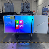 HUSHIDA 4K Moniteur LCD Affichage de l'écran publicitaire debout 43 49 50 55 65 Pouces Écran tactile Signalisation et affichages numériques