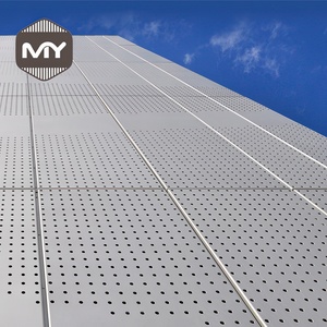 MEIYU - Revestimiento de Fachada de Aluminio <span class=keywords><strong>para</strong></span> Exteriores de Diseño Moderno, Láminas Decorativas <span class=keywords><strong>para</strong></span> Revestimiento de Paredes, Panel Perforado de Aluminio <span class=keywords><strong>para</strong></span> Exteriores - Product Image 1