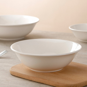 Bol à soupe en céramique <span class=keywords><strong>blanc</strong></span> pur, résistant au <span class=keywords><strong>micro</strong></span>-ondes, épaissi, anti-brûlure, design moderne et minimaliste, pour usage hôtelier <span class=keywords><strong>LG</strong></span> - Product Image 2