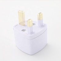 Adaptateur de prise de voyage Cantell UK EU vers UK 3 broches, matériau ABS, 10A 110-250V