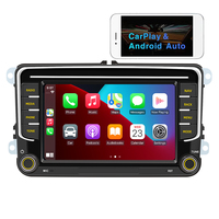 Radio con GPS de 7 Pulgadas para Auto, Compatible con VW Golf, Polo, Beetle, Amarok, Touran, Passat, con Carplay Inalámbrico, Android Auto, Unidad Principal Android Volkswagen