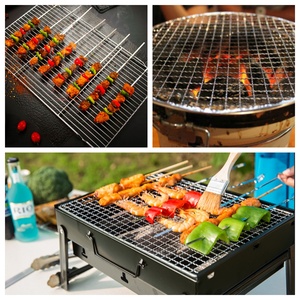 Grille de barbecue en treillis métallique tissé en acier inoxydable 304, résistante à la corrosion, à mailles carrées, outil pour la transformation alimentaire - Product Image 3