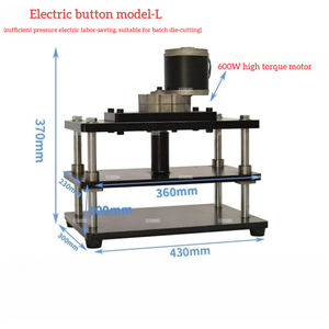 Máquina de Prensa Eléctrica de un Solo Motor, Multifuncional, para Cuero y Papel, 230*360mm, Máquina de Troquelado - Product Image 6
