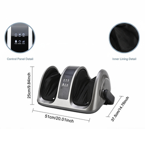 Masajeador Eléctrico de <span class=keywords><strong>Piernas</strong></span> y Pies con Compresión de Aire y Vibración para Debajo del Escritorio, Equipo de Relajación Shiatsu para la <span class=keywords><strong>Circulación</strong></span> Sanguínea - Product Image 3