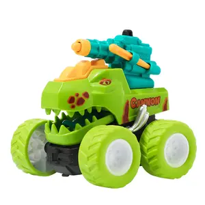 Bigfoot dinosaurio eyección inercial todoterreno carro 4WD truco coche niños modelo de coche pequeño coche de juguete tirar hacia atrás vehículos Juguetes