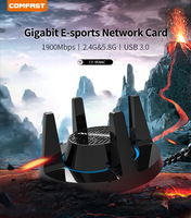 Adaptateur WiFi externe double bande USB 3.0 haute puissance CF-958AC 1900 Mbps avec Bluetooth 4.2 et chipset RTL8814AU en stock