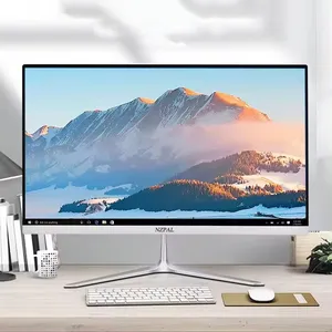 24 inch curved screen office school gaming desktop computer cheap all in one pc win 10 core i7