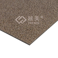 Feuille de diamant en plastique gaufrée pc couleur personnalisable
