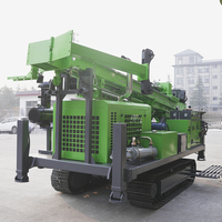Foreuse géologique entièrement hydraulique sur chenilles, moteur diesel, refroidissement par eau et air, faible coût d'entretien