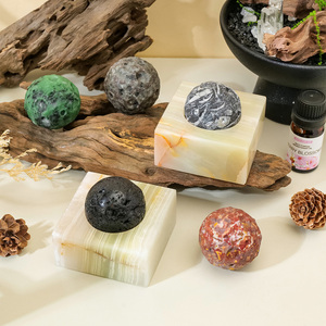 Support <span class=keywords><strong>de</strong></span> Bougie en <span class=keywords><strong>Cristal</strong></span> Naturel d'Afghanistan avec Lune en <span class=keywords><strong>Cristal</strong></span> et Météorite, Ensemble d'Aromathérapie, Décoration d'Intérieur Thérapeutique – Vente en Gros - Product Image 5