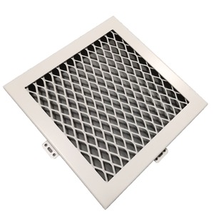 Soffitto in Metallo Espanso a Trama Liscia Perforata con Effetto Diamantato |   Rivestito in PVC Leggero e Resistente |   Spessore e <span class=keywords><strong>Dimensioni</strong></span> Personalizzabili | - Product Image 3