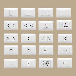 US standard 16a modern luxury wall switch light wall sockets and switches