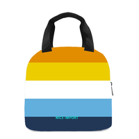 Aroace Sac à lunch arc-en-ciel pour femmes et hommes, sac fourre-tout réutilisable, sacs à lunch isothermes pour le travail, le pique-nique, l'école ou les voyages