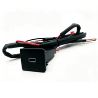 Prise de voiture à charge rapide PD Type-C avec lumière LED rouge DC12V, sur mesure pour VW Caravelle Transporter T5