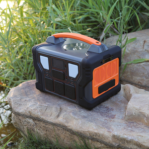 Camping Portable Power Station 500W 2 AC Outlets(Surge 1000W) <b>Solar</b> <b>Generator</b> With 499.5Wh Lithium Battery for Home Emergency - Product Image 3
