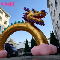 Arche gonflable Dragon pour la décoration gonflable de festival |   Arche de ballons gonflables personnalisée en forme de dragon