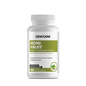 OEM Pure <span class=keywords><strong>Noni</strong></span> Fruit Extract Cápsulas 500mg 8:1 Potência-Superfood Antioxidante para Suporte Imunológico Energia & Digestão Cápsulas - Product Image 1