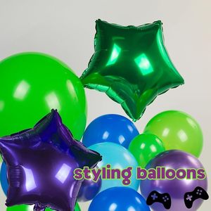 Kit de guirlande de ballons sur le <span class=keywords><strong>thème</strong></span> des <span class=keywords><strong>jeux</strong></span> <span class=keywords><strong>vidéo</strong></span> avec poignée Ballon étoile en mylar pour décorations de fête d'<span class=keywords><strong>anniversaire</strong></span> sur le <span class=keywords><strong>thème</strong></span> des <span class=keywords><strong>jeux</strong></span> <span class=keywords><strong>vidéo</strong></span> - Product Image 5