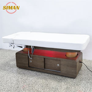 Table de <span class=keywords><strong>massage</strong></span> électrique portable réglable à <span class=keywords><strong>4</strong></span> moteurs Siman Cosmetics, lit de beauté avec lumière LED à sept couleurs pour <span class=keywords><strong>salon</strong></span> de beauté et <span class=keywords><strong>salon</strong></span> de coiffure - Product Image 4