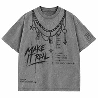 T-shirt en coton délavé à l'acide 230 GSM, disponible en 10 couleurs, coupe ample avec épaules tombantes pour homme, OEM ODM, marque privée, vente en gros