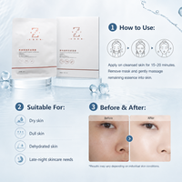 Masque Éclaircissant Visage à l'Argousier Nonapeptide-1 Ergothionéine, Masque Réparateur Nuit, Soin Peau Céramide Anti-Teint Terne, Éclat OEM