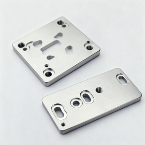 Plaque de montage en acier inoxydable sur mesure avec découpes de précision et trous pour vis, pour assemblage mécanique - Product Image 1