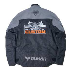 Veste de <span class=keywords><strong>moto</strong></span> slim <span class=keywords><strong>pour</strong></span> homme Duhan D-24675 avec col montant, veste zippée décontractée d'hiver <span class=keywords><strong>pour</strong></span> <span class=keywords><strong>moto</strong></span> de rue, brodée - Product Image 4