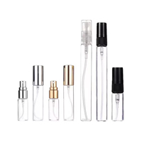 Flacon de parfum en verre rond vide de luxe rechargeable personnalisé de 2 ml, 3 ml, 5 ml, 8 ml, 10 ml, 15 ml, échantillon de vaporisateur d'huile
