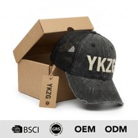 Cappello da Baseball YKZG di Lusso Etnico Vintage Personalizzato in Velluto Oxford a 5 Pannelli con Ricamo a Righe, Foglie, Leopardo, Floreale, a Pois e Logo 3D in Rilievo
