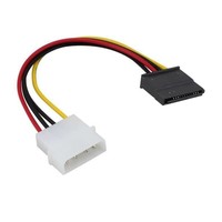 Adaptador de Cable de Alimentación SATA a 4 Pines Yangtse CJY581, Conector Macho de 15 Pines a Hembra Molex LP4 para Disco Duro IDE y Unidad Óptica