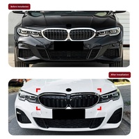 Para BMW E90 E91 F30 F31 F35 G20 G21 G28, Rejilla Delantera con Luces LED, Piezas de Modificación Exterior