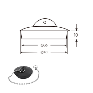 <span class=keywords><strong>Bouchon</strong></span> de vidange universel pour lavabo et <span class=keywords><strong>baignoire</strong></span> - Product Image 3