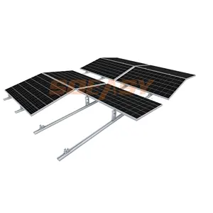 SOEASY Ballast east-west pv flat rooftop aluminum panel bracket triangle solar mount of flat roof