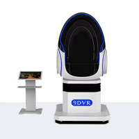 Chaise d'oeuf de réalité virtuelle 9D 1 place simulateur de parc d'attractions intérieur/extérieur VR machine de jeu avec des matériaux en métal et en plastique
