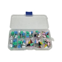 Kit de brosse de polissage de tasse en plastique prophy jetable de consommables dentaires