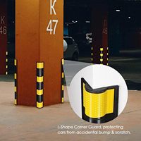 Protection d'angle en caoutchouc robuste pour murs et colonnes, réfléchissante, pour la sécurité des parkings, prix distributeur